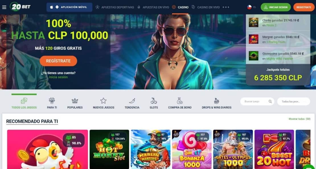 Juegos en 20bet casino online